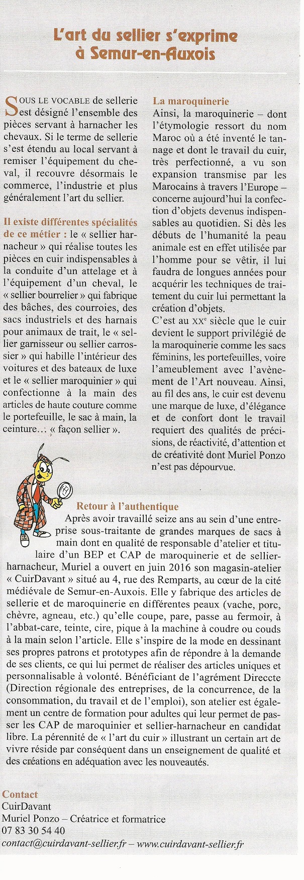article le criquet janvier 2017